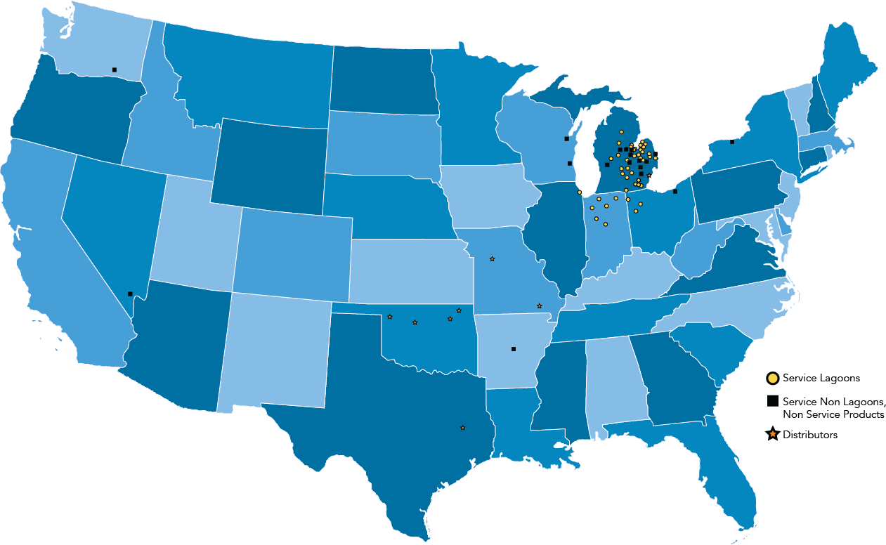 US Lagoon Map - 72ppi